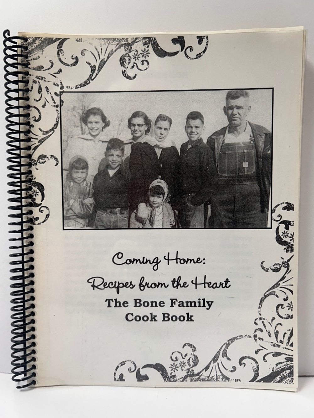 Bone Family Cookbook Coming Home: Recipes from the Heart Spiral Bound Vintage